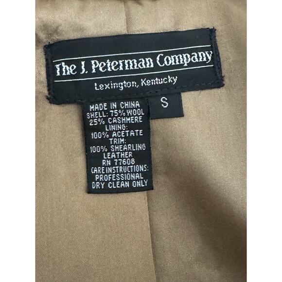 J. Peterman Co Coat Louise Brooks Black Cashmere Wool Women Flapper Maxi Size 4 - Picture 12 of 13